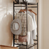 SoBuy KLS23-SCH Appendiabiti da terra in metallo e legno con cassetto (immagine 11/12)