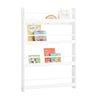 SoBuy Space-saving bookcase for children 80x12x118cm KMB08-W