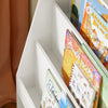 SoBuy Otroška knjiga o knjigah z dvema škatlama za shranjevanje za otroško pohištvo za otroško spalnico belo 60x25x110 cm kmb69-w
