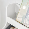 SoBuy Otroške police za knjige za igrače z dvema škatlama v mobilnem pohištvu za belo spalnico 63x32x80cm kmb71-w