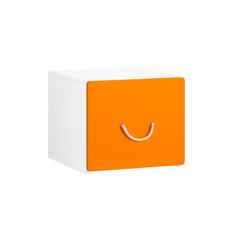 SoBuy Igre Box's Child's Games Container za otroške igrače košare za košare bele in oranžne 40x40x35cm kmb74-w