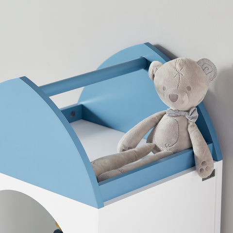 SoBuy Otroško pohištvo za belo modro spalnico 61x32x120cm kmb87-w