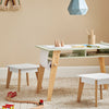Kopija SoBuy Otroška miza z postavljeno šolsko pohištvom za otroško mizo za barvanje za otroke bela KMB60-W
