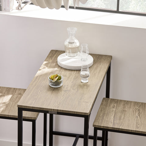 SoBuy Miza in stoli miza za leseno kuhinjsko mizo z 2 OGT03-N ITI stoli