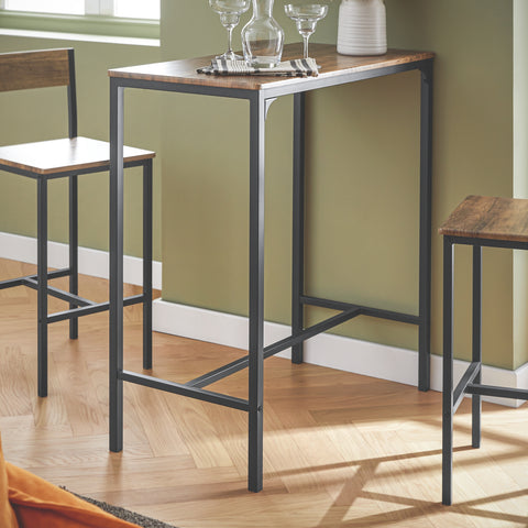 SoBuy 3-delna set miza z 2 visokimi blatnimi stolčki za vintage slogovnico, l89*p45 cm, višina 100 cm, OGTH03-XL
