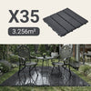 Sobuy SDA14-HG, vrtne ploščice 15 kosov prepletenih nedrsečih zunanjih talnih ploščic za balkon in vrt sive 30,5x30,5x2 cm