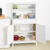 Sobuy Kitchen Kitchen Board Crentenza z White Showcase L90*P40*A148 cm, FSB26-W
