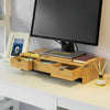 Sobuy Desk PC Monitor Podpora s 3 organizatorjem L51*P25*A12 cm, BBF03-N