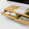 Sobuy Desk PC Monitor Support z 2 organizatorjem L56*P23*A12 cm BBF06-N