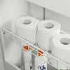 SoBuy Tarrelska soba za varčevanje z vozičkom Organizator kopalniški omarico kopalnica varčevanje z belimi bzr46-w