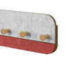 SoBuy Stenske obešalnike s 5 kavlji s stenskimi obešalniki Hangers kavelj, rdeča, fhk16-r
