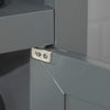 SoBuy Osnovna omara za kopalnico ali vhod, stranska deska, z dvema vrati, siva, L69P33*A80cm FRG204-DG