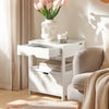 SoBuy Majhna posteljna miza majhna miza od belega kavča FRG258-W