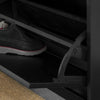 SoBuy Tal shranjevanje čevljev, nastavljivo držalo za varčevanje s prostorom, L104*P24*A52 cm, črna, fsr64-shch
