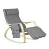 Sobuy zibalni stol sproščujoč sivi fotelj sivi fotelj nastavljiv noge fst18-dg