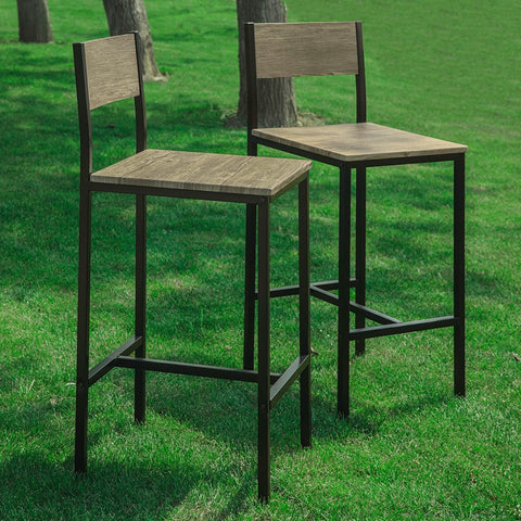 SoBuy Visok stolček blata stolček leseni bar fst53x2