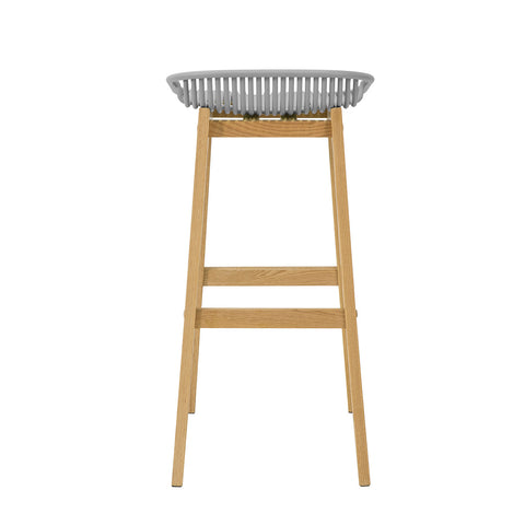 SoBuy Sodobni kuhinjski stolčki visok bar stolček, siva, FST77-HG