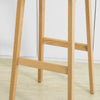 Sobuy kuhinjski stolčki sodobni stolski dvorani bar leseni stolček, siva, fst77-hg