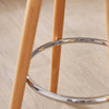 SoBuy Bar stolček s hrbteničnim blatom s pultskim zaostankom smučarske bukove bele bukove višine: 70 cm FST86-W