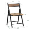 SoBuy Zložljivi stol kuhinjski stol višina višina 33 cm vintage slog 46x48x80 cm fst88-pf