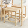 Sobuy komplet 2 Socs Wood Sock Kuhinjski stoli za tuširanje tuširanja L45xp32xa45 cm, FST91-NX2