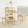 Sobuy komplet 2 Socs Wood Sock Kuhinjski stoli za tuširanje tuširanja L45xp32xa45 cm, FST91-NX2