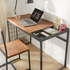 SOBUY mize za mizo miza pisarniška miza miza s stolom 115x52x75cm, fwt60-n