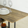 Sobuy zložljiva miza s 3 policami za jedilnico miza miza miza za varčevanje z lesom, fwt62-n