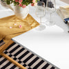 SoBuy Jedilna miza v kuhinjski mizi bambus bela in naravna barva 120x60x75cm fwt72-down