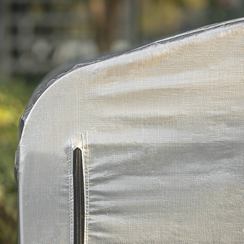 SoBuy Vodoodporna kolesarska zavesa UV zaščita UV garažna zavesa za kolesa večnamenska vrtna zavesa v srebrni barvi, 159x219x165 cm, KLS11-L