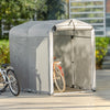 SoBuy Vodoodporna kolesarska zavesa UV zaščita UV garažna zavesa za kolesarsko večnamensko vrtno zaveso v srebrni barvi, 120x176x163 cm, KLS11
