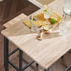 SoBuy Tabela in stoli z visoko mizo lesena miza s 4 blato OGNT11-N
