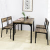 SoBuy Set 5 kosov mize s 4 jedilnimi stolčki dnevna soba kuhinja in restavracija OGT28-N-FST72-NX4