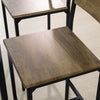 SoBuy Set treh kosov namiznih palic z 2 visokimi stoli iztegnjena lesena miza jedilna miza visoka miza OGT42-F